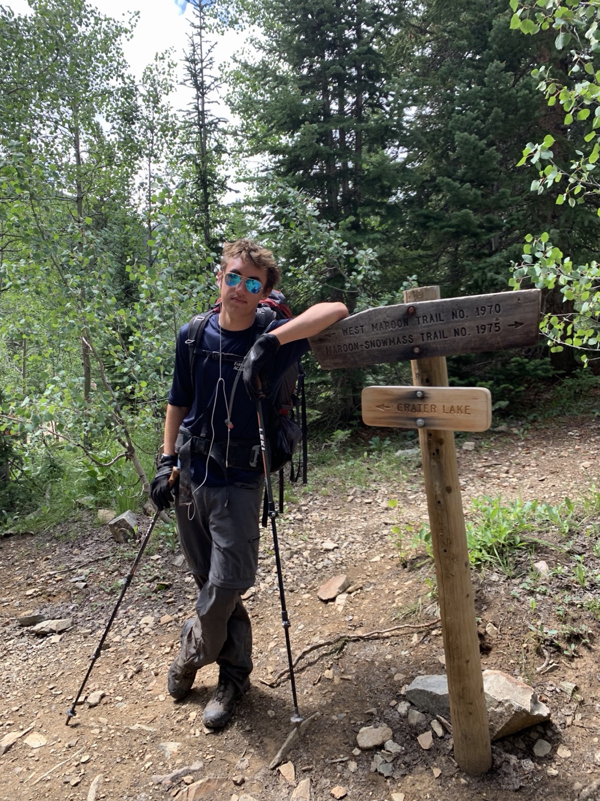 Theodore Walrond on the Four Pass Loop, Colorado, 2019