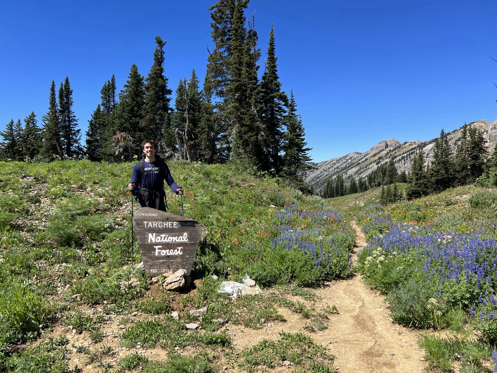 Theodore Walrond on the Teton Crest Trail, Wyoming, 2022